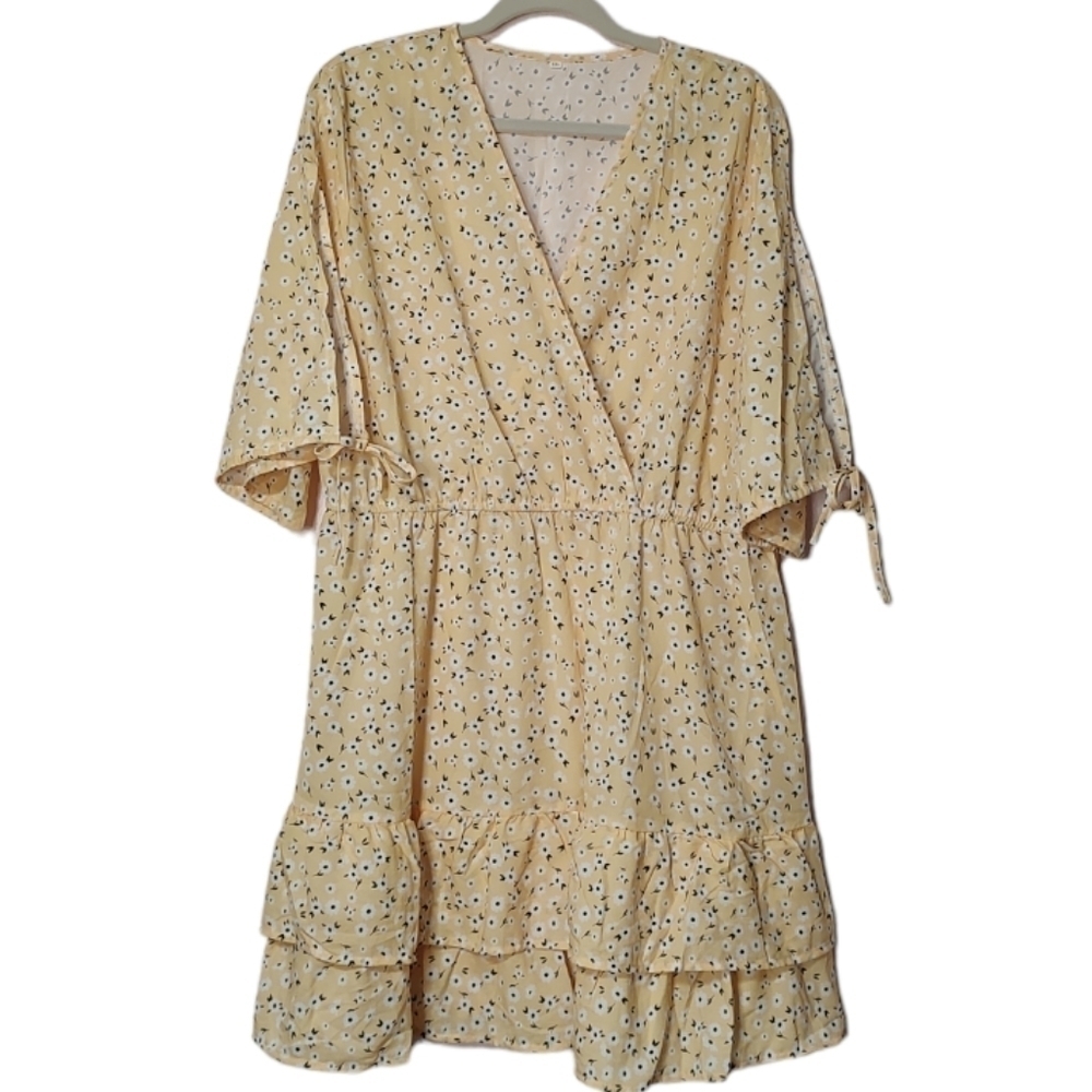 Yellow Floral Dress Size XXL